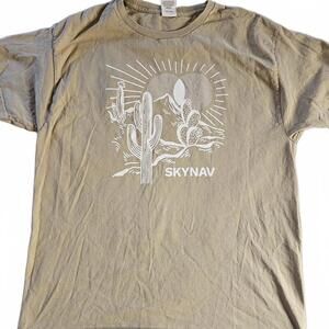 Hanes Authentic-T Desert Graphic T-Shirt Large